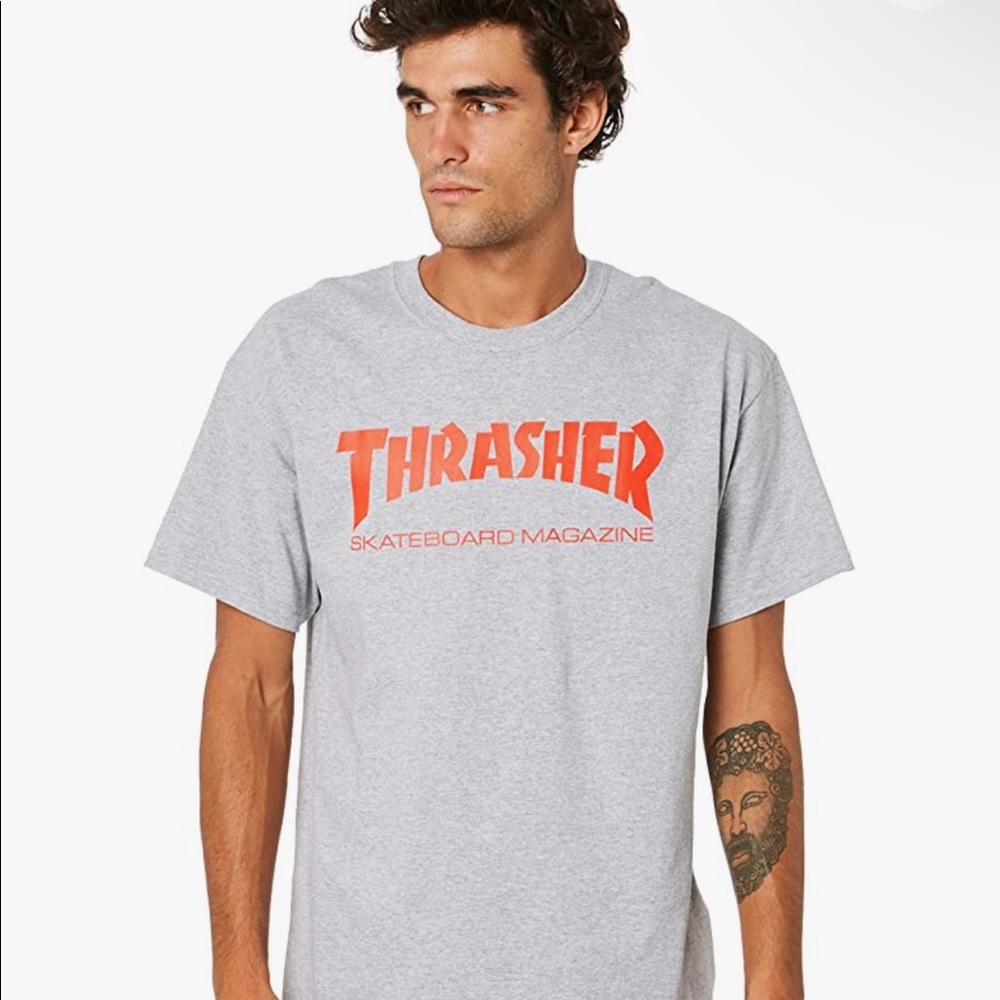 Thrasher With Red Graphic Tee Men’s L